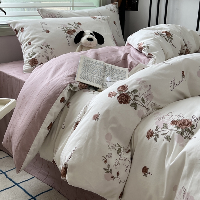 91家纺网 家纺一手货源 找家纺 （总）昔可 2023新款全棉卡通小清新四件套