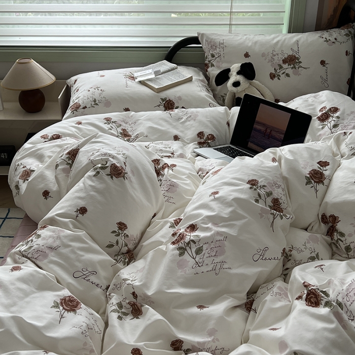 91家纺网 家纺一手货源 找家纺 （总）昔可 2023新款全棉卡通小清新四件套