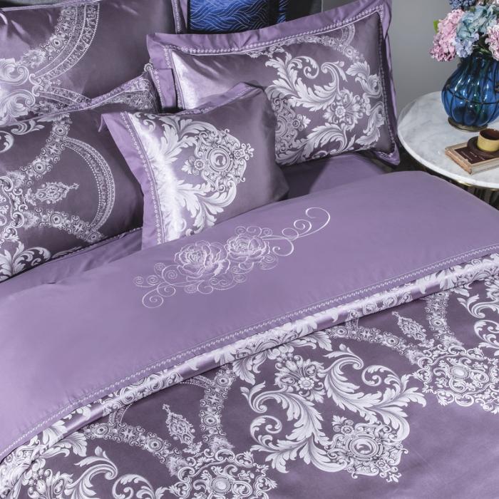 91家纺网 家纺一手货源 找家纺 天丝刺绣贡缎提花全棉四件套