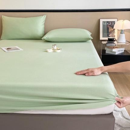 91家纺网 家纺一手货源 找家纺 （总）丽美人 2023新款40支纯色全棉床笠