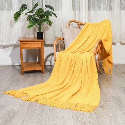 91家纺网 家纺一手货源 找家纺 （总）坦克 2025新款针织毯沙发毯盖毯流苏薄毯子（外贸跨境电商）