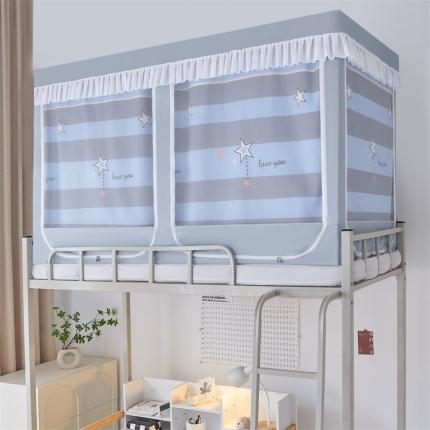 91家纺网 家纺一手货源 找家纺 （总）迪凡保罗 2023新款多开门强遮光学生蚊帐