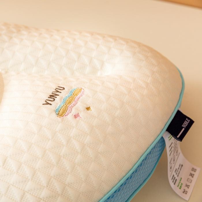 91家纺网 家纺一手货源 找家纺 2023新款天丝针织棉彩虹儿童枕头枕芯