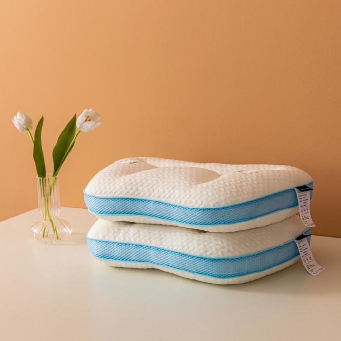 91家纺网 家纺一手货源 找家纺 2023新款天丝针织棉彩虹儿童枕头枕芯