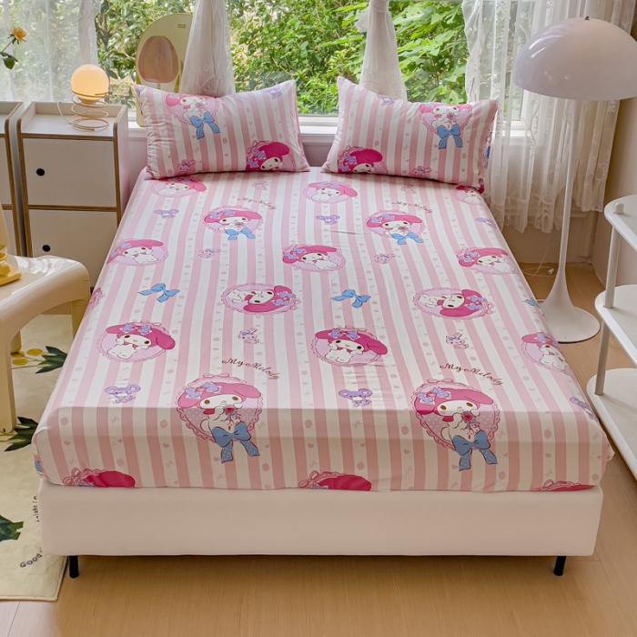 91家纺网 家纺一手货源 找家纺 感遇 2023新款三丽鸥卡通四件套 美乐蒂