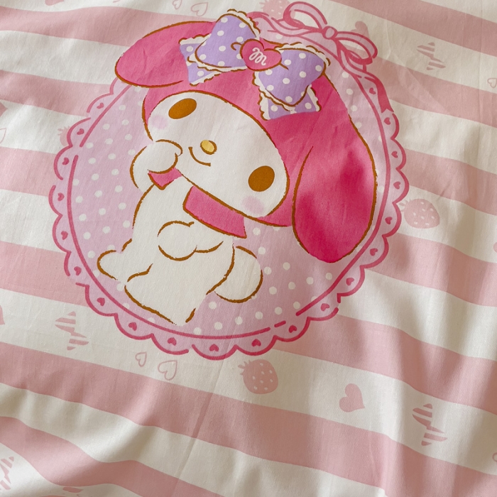 91家纺网 家纺一手货源 找家纺 感遇 2023新款三丽鸥卡通四件套 美乐蒂