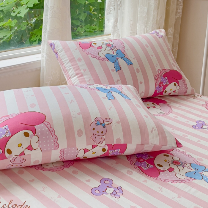 91家纺网 家纺一手货源 找家纺 感遇 2023新款三丽鸥卡通四件套 美乐蒂