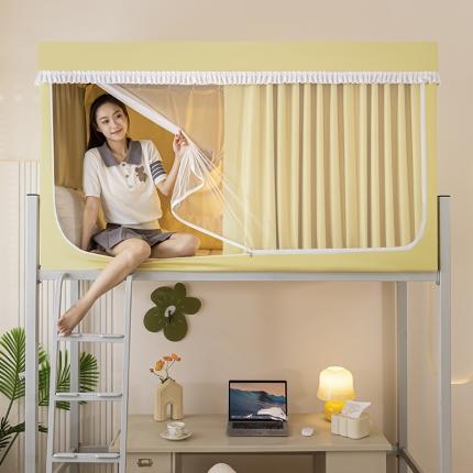 91家纺网 家纺一手货源 找家纺 （总）青竹苑 2023新款强遮光涂银公主风学生蚊帐