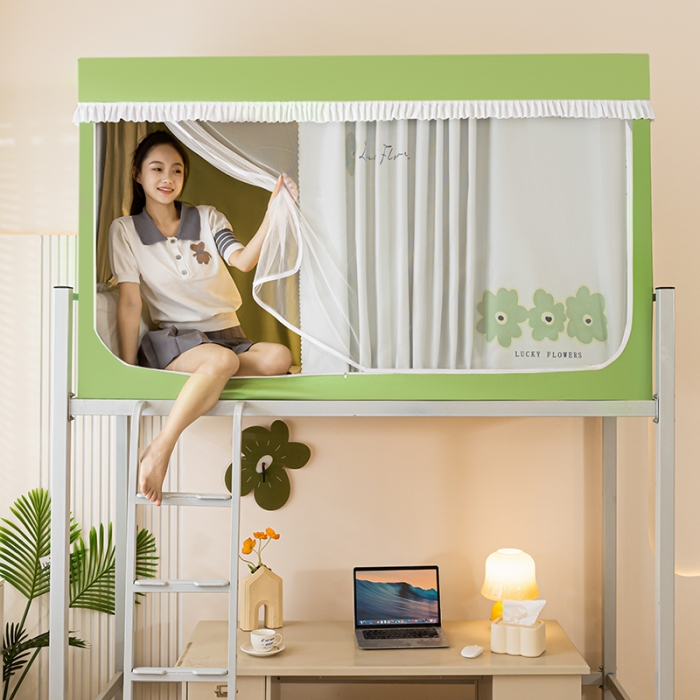 91家纺网 家纺一手货源 找家纺 （总）青竹苑 2023新款强遮光涂银公主风学生蚊帐