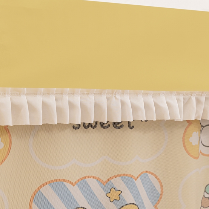 91家纺网 家纺一手货源 找家纺 青竹苑 2023新款强遮光涂银公主风学生蚊帐 动物派对