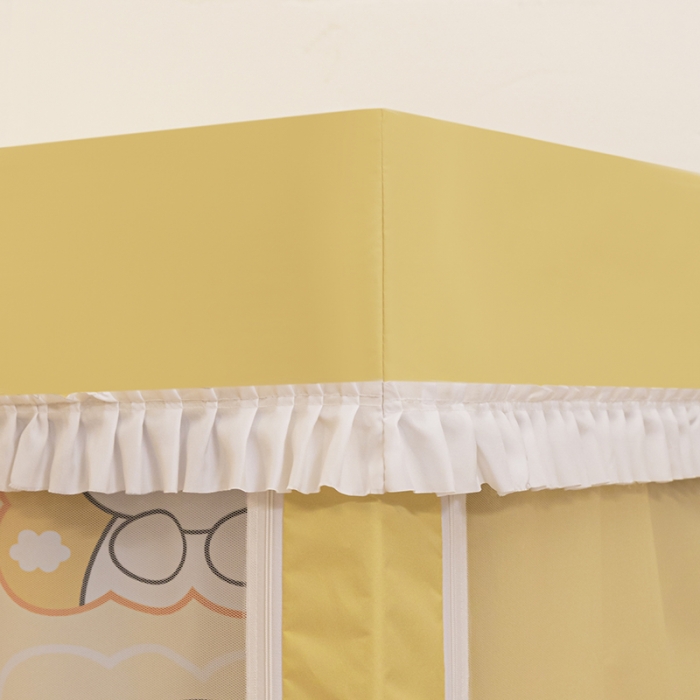 91家纺网 家纺一手货源 找家纺 青竹苑 2023新款强遮光涂银公主风学生蚊帐 动物派对