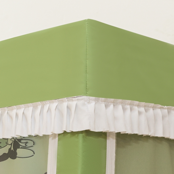 91家纺网 家纺一手货源 找家纺 青竹苑 2023新款强遮光涂银公主风学生蚊帐 萌小兔