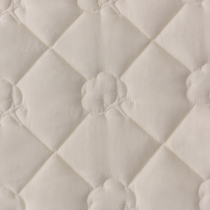 91家纺网 家纺一手货源 找家纺 A类新疆棉花填充夹棉床笠母婴级床笠单件纯色床罩保护罩套全包围 米白