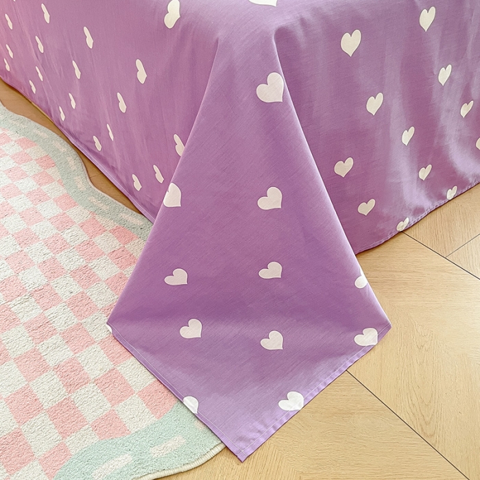 91家纺网 家纺一手货源 找家纺 金爱家 2023新款三丽鸥正版授权纯棉印花系列四件套 灰色棉三丽鸥-草莓Kitty