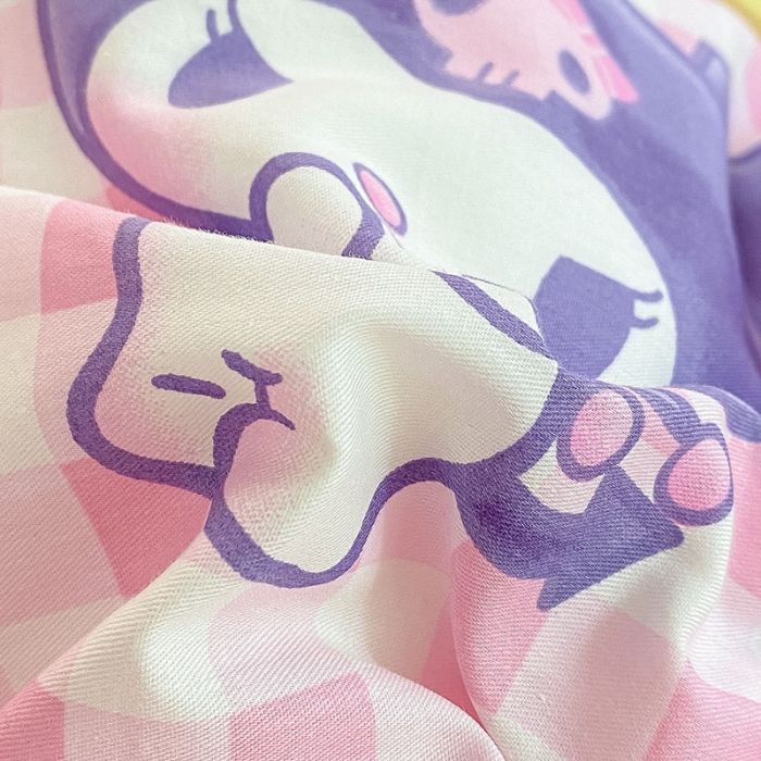 91家纺网 家纺一手货源 找家纺 金爱家 2023新款三丽鸥正版授权纯棉印花系列四件套 棉三丽鸥-库洛米之心