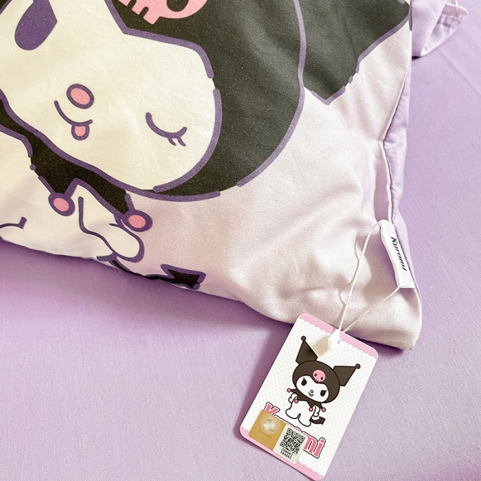 91家纺网 家纺一手货源 找家纺 金爱家 2023新款三丽鸥正版授权纯棉印花系列四件套 棉三丽鸥-魔法库洛米