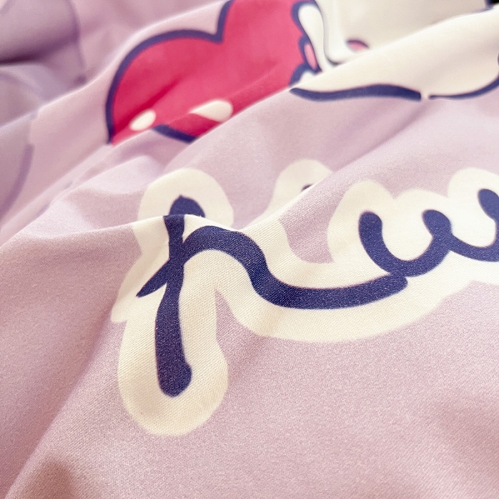 91家纺网 家纺一手货源 找家纺 金爱家 2023新款三丽鸥正版授权纯棉印花系列四件套 棉三丽鸥-魔法库洛米