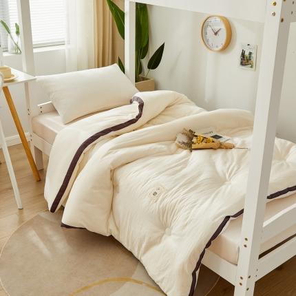 91家纺网 家纺一手货源 找家纺 格子铺 2023新款A类凉感冰丝夹棉床笠凉席 冰丝-天空蓝