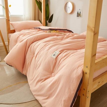 格子铺 2024新款学生立体棉花被 立体-粉