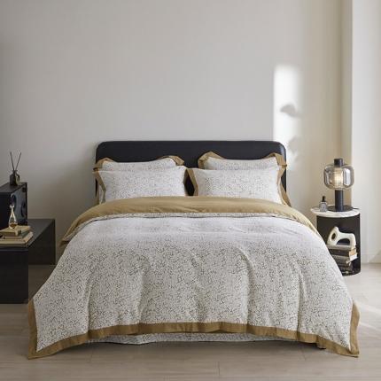 91家纺网 家纺一手货源 找家纺 （总）希文 2023秋冬新品全棉生态磨毛印花拼角款四件套