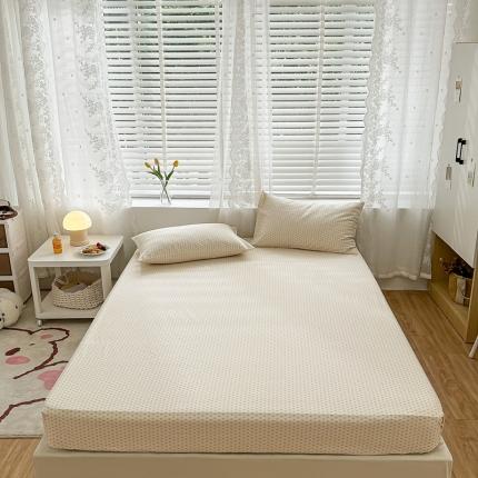 洋铭区 2023新款全棉单品床笠 小紫爱心