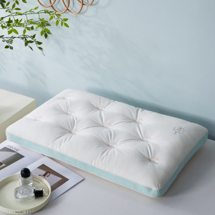 91家纺网 家纺一手货源 找家纺 （总）剑桥枕业 2023新款A类蜂窝低羽丝绒软枕矮枕芯枕10个起拿