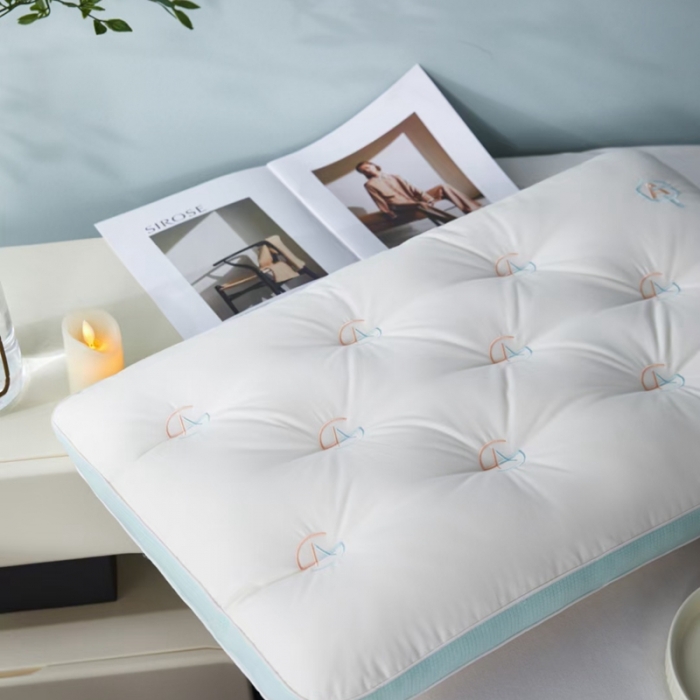 91家纺网 家纺一手货源 找家纺 （总）剑桥枕业 2023新款A类蜂窝低羽丝绒软枕矮枕芯枕10个起拿