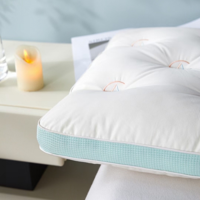 91家纺网 家纺一手货源 找家纺 （总）剑桥枕业 2023新款A类蜂窝低羽丝绒软枕矮枕芯枕10个起拿