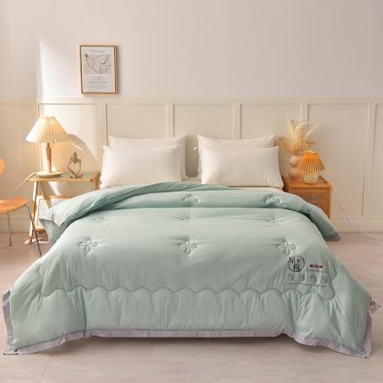 91家纺网 家纺一手货源 找家纺 （总）易展家居 2023新款水洗棉麻泡泡纱大豆被