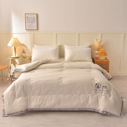 91家纺网 家纺一手货源 找家纺 （总）易展家居 2023新款水洗棉麻泡泡纱大豆被