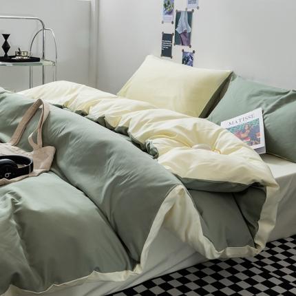 91家纺网 家纺一手货源 找家纺 （总）芷凡家纺 2023新款水洗磨毛双拼四件套