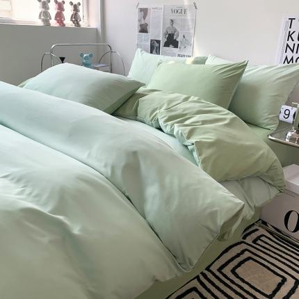 91家纺网 家纺一手货源 找家纺 （总）芷凡家纺 2023新款水洗磨毛双拼四件套