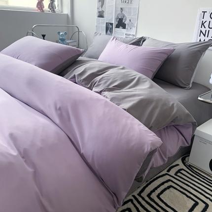 91家纺网 家纺一手货源 找家纺 （总）芷凡家纺 2023新款水洗磨毛双拼四件套