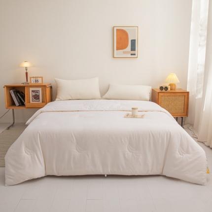 91家纺网 家纺一手货源 找家纺 （全）心梦泽 2025新款全棉提花大豆纤维被子 纯棉冬被 春秋被被芯