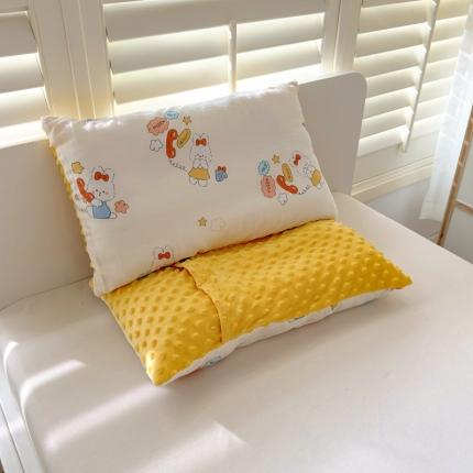 91家纺网 家纺一手货源 找家纺 （总）希诺 2023新款全棉婴幼儿双层纱儿童可拆洗豆豆枕午睡枕