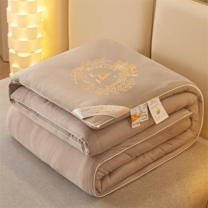 91家纺网 家纺一手货源 找家纺 （总）恒畅 2023新款A类针织棉大豆刺绣秋冬被冬被