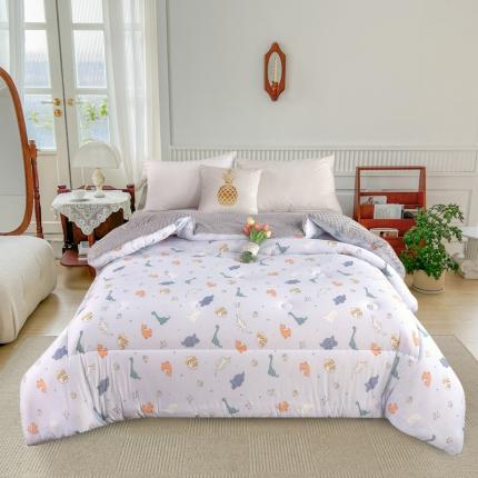 91家纺网 家纺一手货源 找家纺 （总）好欣怡 2024新款针织棉冬被春秋被豆豆被玉米被被芯直播