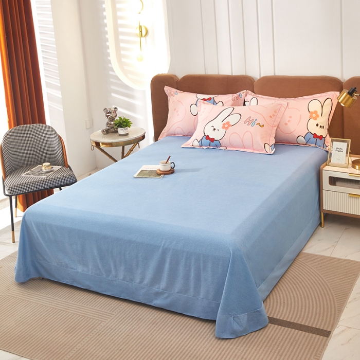 91家纺网 家纺一手货源 找家纺 雲归梦 2023新款全棉AB版加厚四件套 摇篮曲 粉