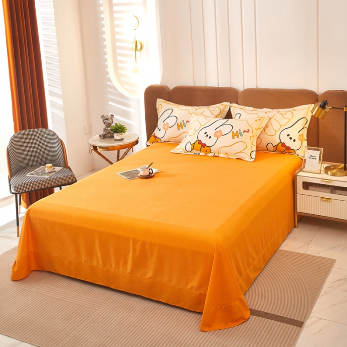 91家纺网 家纺一手货源 找家纺 雲归梦 2023新款全棉AB版加厚四件套 摇篮曲 米