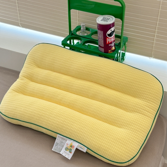 91家纺网 家纺一手货源 找家纺 （总）伟邦枕芯 新款菠萝格纹护颈枕