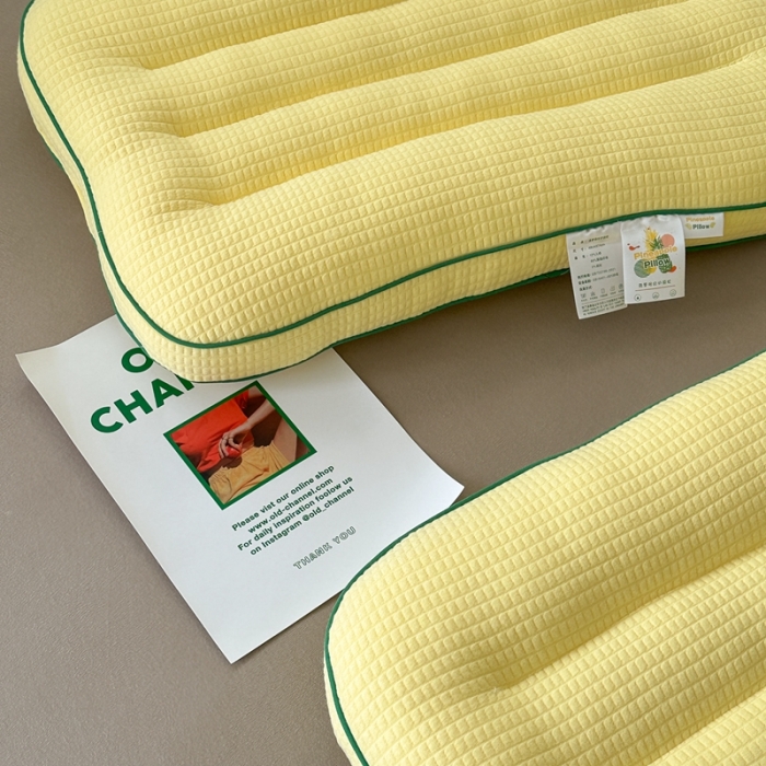 91家纺网 家纺一手货源 找家纺 （总）伟邦枕芯 新款菠萝格纹护颈枕