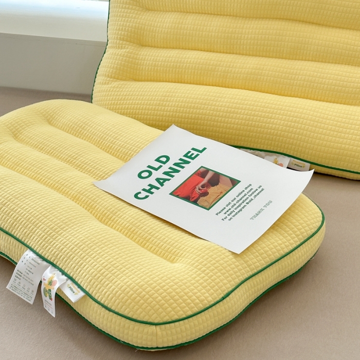 91家纺网 家纺一手货源 找家纺 （总）伟邦枕芯 新款菠萝格纹护颈枕