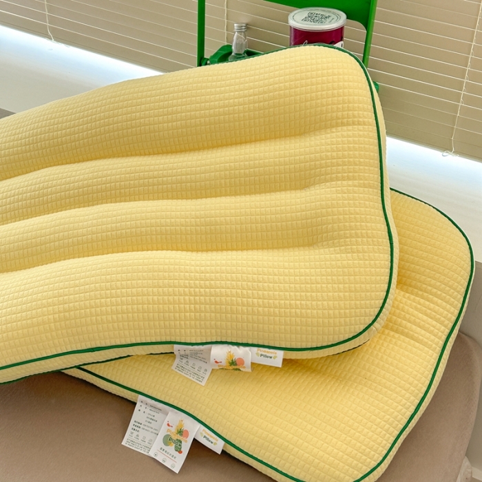 91家纺网 家纺一手货源 找家纺 （总）伟邦枕芯 新款菠萝格纹护颈枕