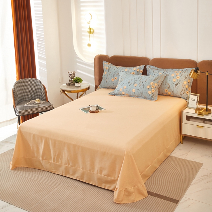 91家纺网 家纺一手货源 找家纺 雲归梦 2023新款全棉AB版加厚四件套 简若花境  兰