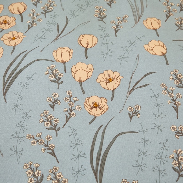 91家纺网 家纺一手货源 找家纺 雲归梦 2023新款全棉AB版加厚四件套 简若花境  兰