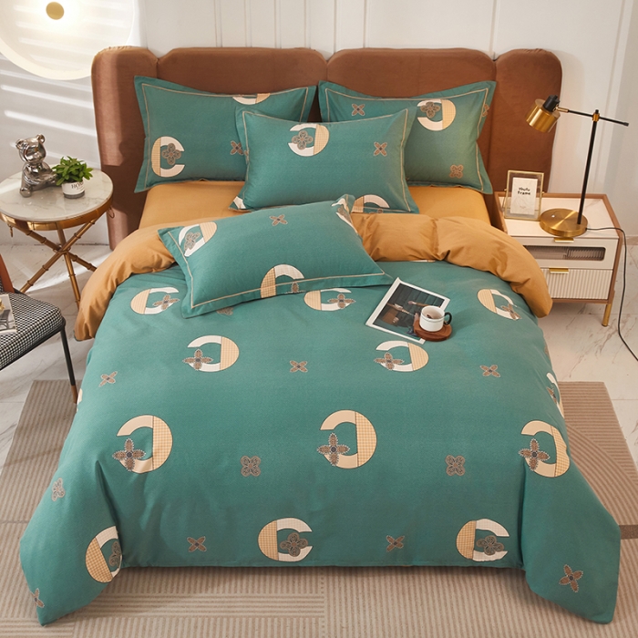 91家纺网 家纺一手货源 找家纺 雲归梦 2023新款全棉AB版加厚四件套 轻奢范