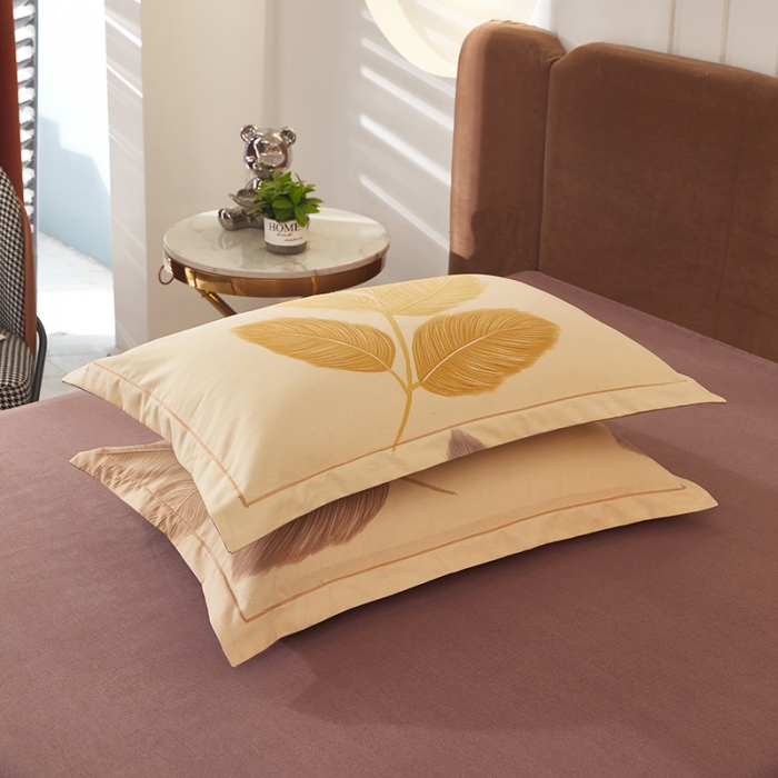 91家纺网 家纺一手货源 找家纺 雲归梦 2023新款全棉AB版加厚四件套 若烟 米