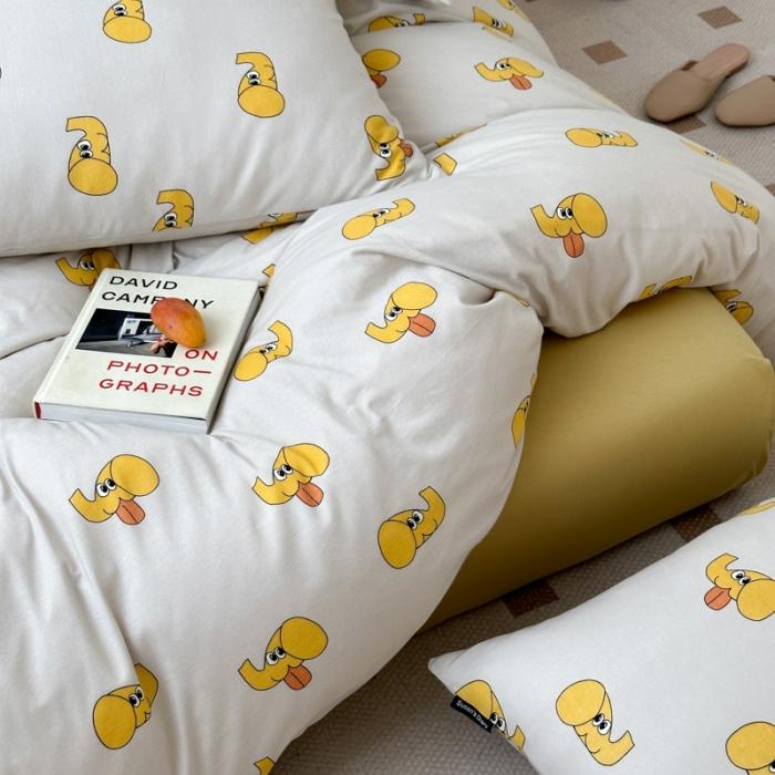 91家纺网 家纺一手货源 找家纺 （总）九花鹿2024活性印花全棉A类针织棉四件套