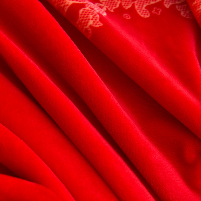 91家纺网 家纺一手货源 找家纺 贝诗梦 2022新款加厚230克9斤牛奶绒金貂绒四件套爱如火