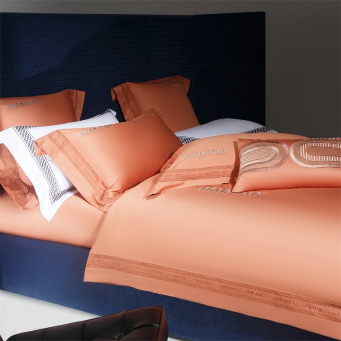 91家纺网 家纺一手货源 找家纺 高大尚 2023新款秋冬长绒棉四件套-伊洛蒂 伊洛蒂-爱玛橙